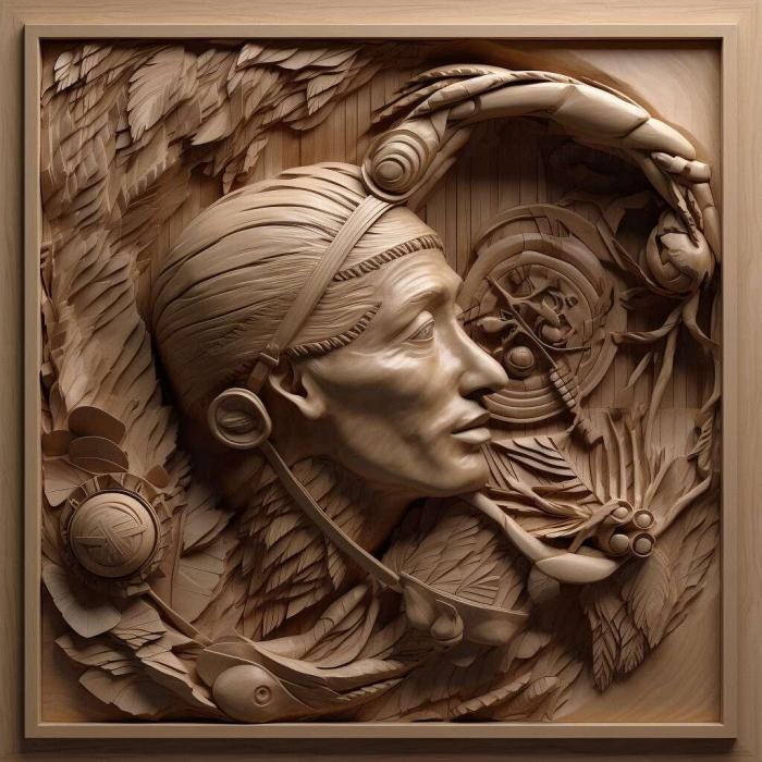 نموذج ثلاثي الأبعاد لآلة CNC 3D Art 